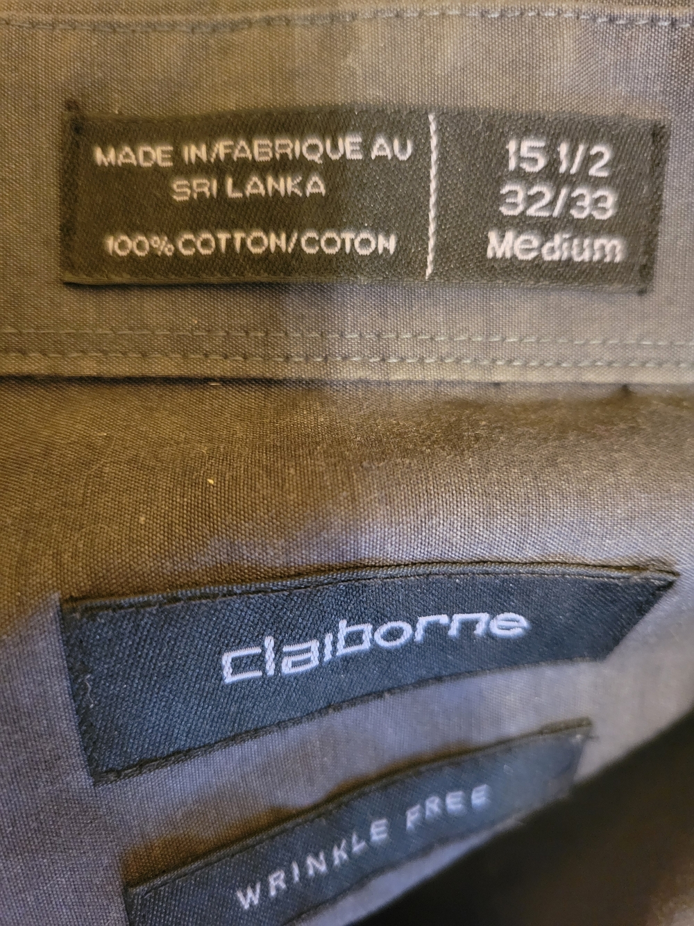 Claiborne Men's Dress Shirt in Charcoal Gray - Picture 6 of 6